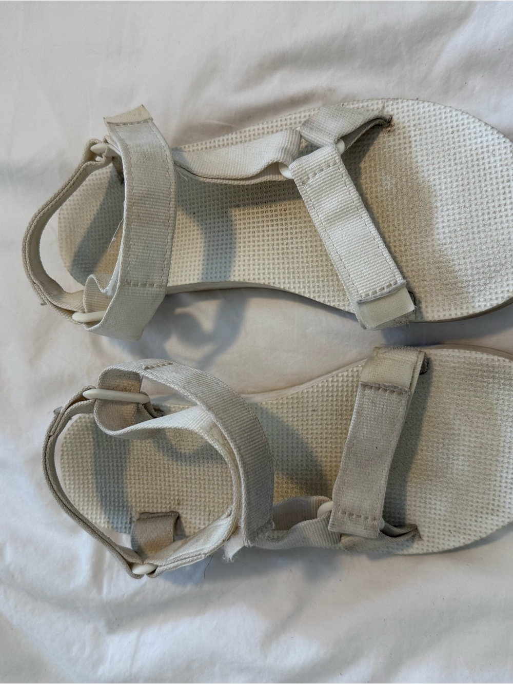 White Teva Sandals